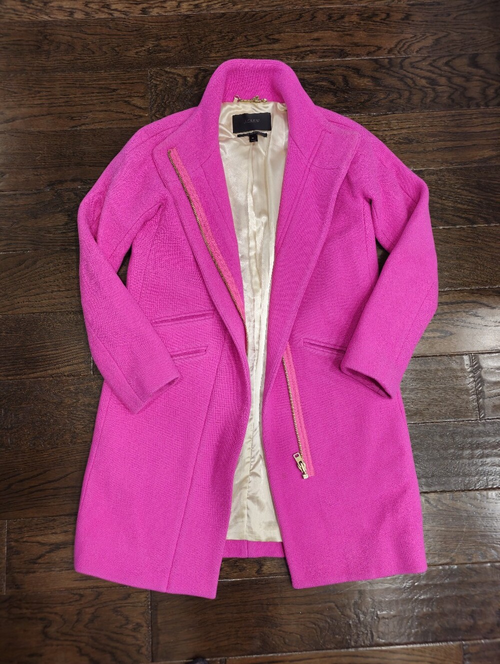 J.Crew Cocoon Italian Wool Coat | Pink| Size 00 |